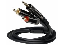 Stereo cable, JACK 3.5 mm to 2 x RCA, 1.2 m